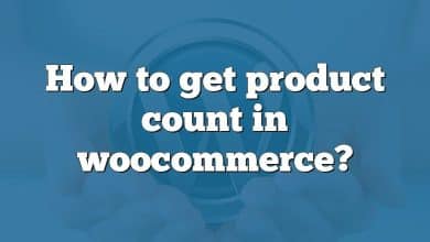 How to get product count in woocommerce?