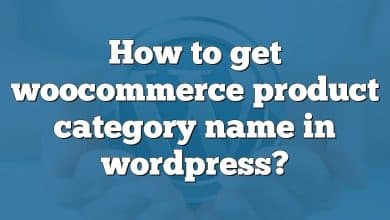 How to get woocommerce product category name in wordpress?