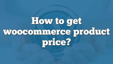 How to get woocommerce product price?