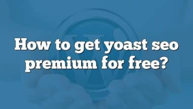 How to get yoast seo premium for free?