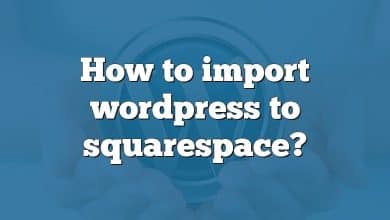 How to import wordpress to squarespace?