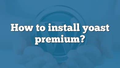 How to install yoast premium?