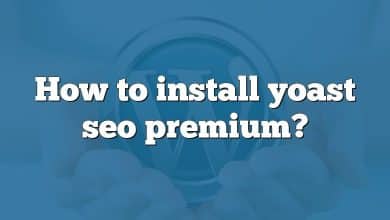 How to install yoast seo premium?