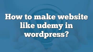 How to make website like udemy in wordpress?