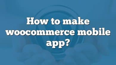 How to make woocommerce mobile app?