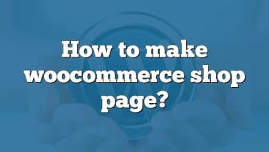 How to make woocommerce shop page?