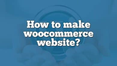 How to make woocommerce website?