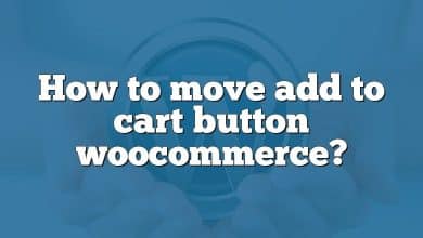 How to move add to cart button woocommerce?