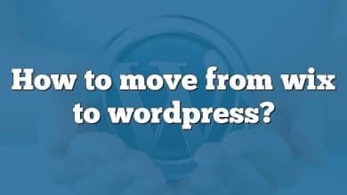 How to move from wix to wordpress?