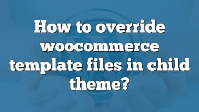 How to override woocommerce template files in child theme?