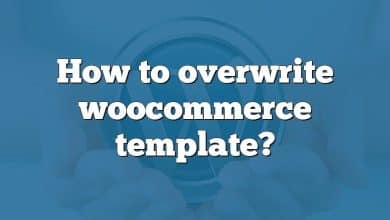 How to overwrite woocommerce template?