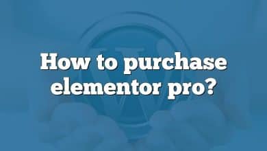 How to purchase elementor pro?