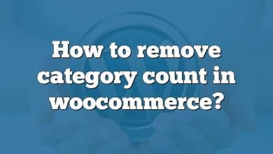 How to remove category count in woocommerce?