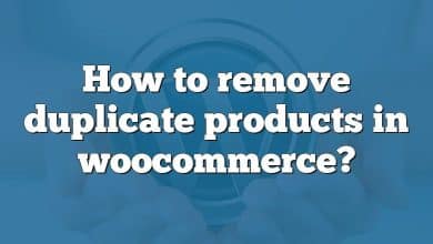 How to remove duplicate products in woocommerce?
