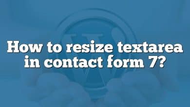 How to resize textarea in contact form 7?