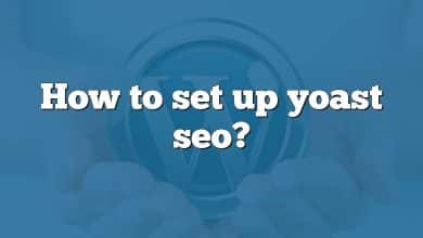 How to set up yoast seo?