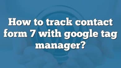 How to track contact form 7 with google tag manager?