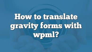 How to translate gravity forms with wpml?