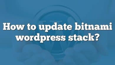 How to update bitnami wordpress stack?