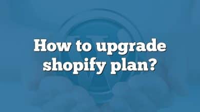 How to upgrade shopify plan?