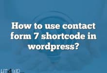 How to use contact form 7 shortcode in wordpress?