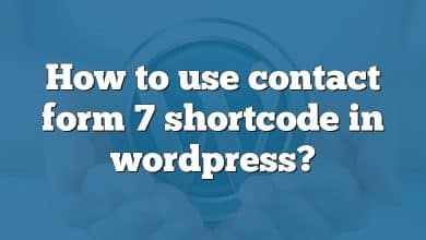 How to use contact form 7 shortcode in wordpress?