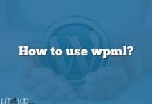 How to use wpml?