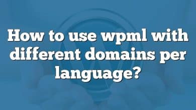 How to use wpml with different domains per language?