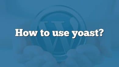 How to use yoast?