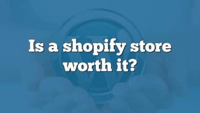 Is a shopify store worth it?