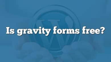 Is gravity forms free?