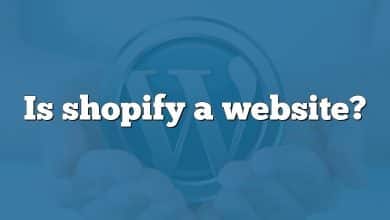 Is shopify a website?