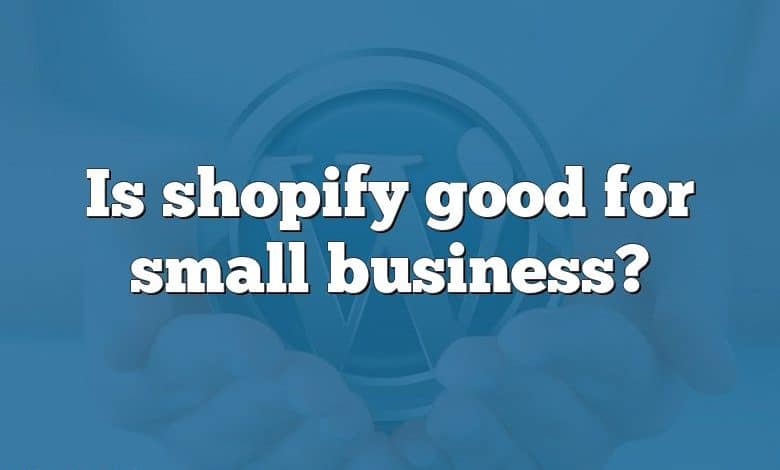 Is shopify good for small business?