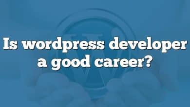 Is wordpress developer a good career?