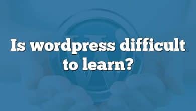 Is wordpress difficult to learn?