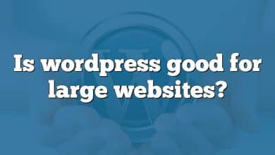 Is wordpress good for large websites?