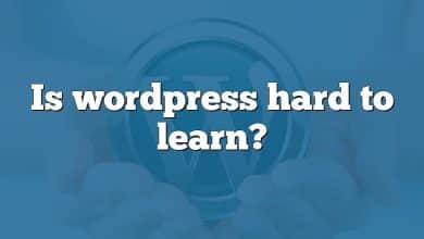 Is wordpress hard to learn?