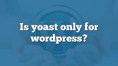 Is yoast only for wordpress?