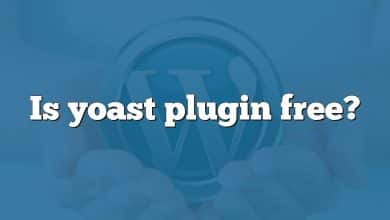 Is yoast plugin free?