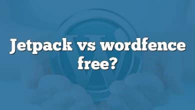 Jetpack vs wordfence free?