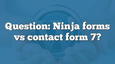 Question: Ninja forms vs contact form 7?