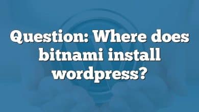 Question: Where does bitnami install wordpress?