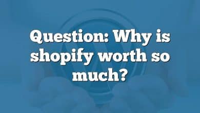 Question: Why is shopify worth so much?