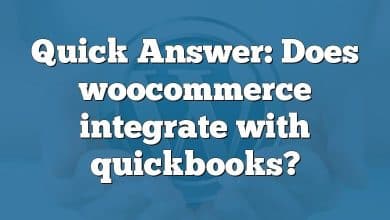 Quick Answer: Does woocommerce integrate with quickbooks?