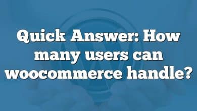 Quick Answer: How many users can woocommerce handle?