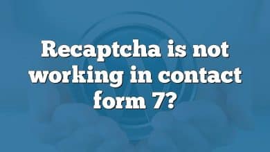 Recaptcha is not working in contact form 7?