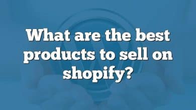 What are the best products to sell on shopify?