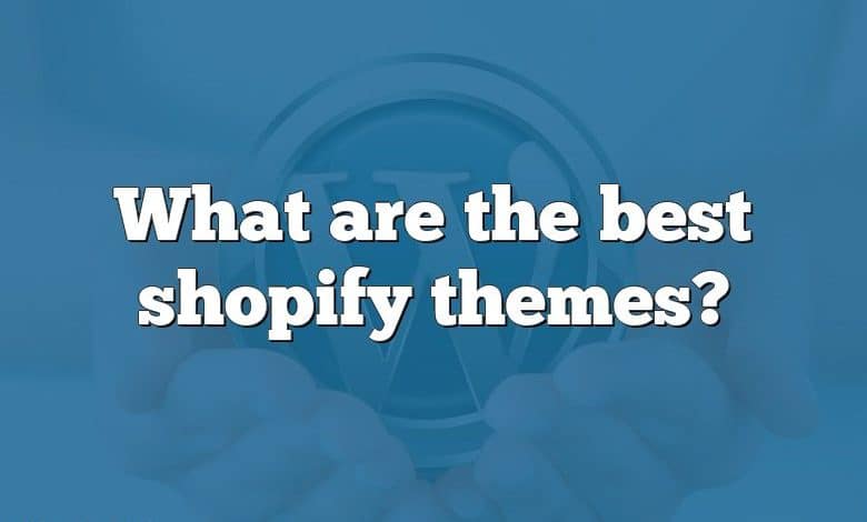 What are the best shopify themes?