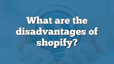 What are the disadvantages of shopify?