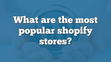 What are the most popular shopify stores?